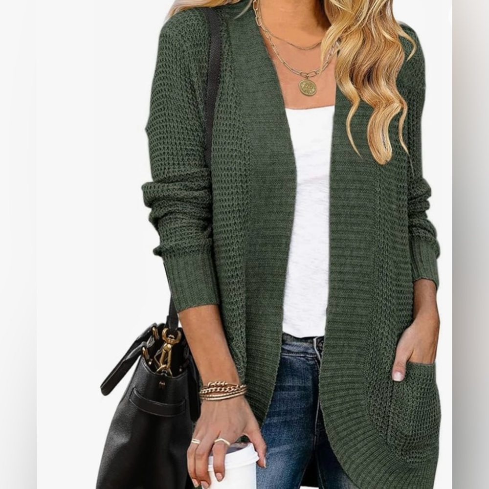 NWT Women's -Fall /Winter -Long Sleeve Open Front Knit Cardigan Sweater